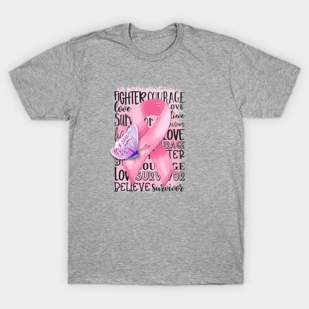 Breast Cancer Awareness T-Shirt by KHarder Designs